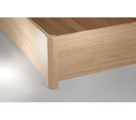 Nightland Ottoman Bett mit Rädern und Hebemechanismus