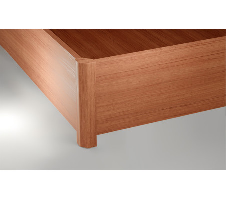 Nightland Ottoman Bett mit Rädern und Hebemechanismus