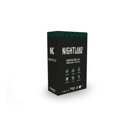 Cubrecolchón Nightland Tencel Protector 2 en 1
