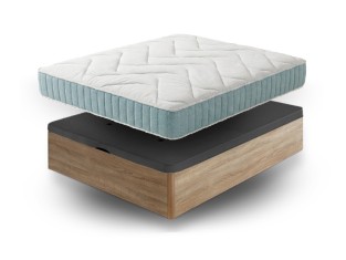 Nord Swiss DELTA + DONNA Ottoman Storage Bed Set